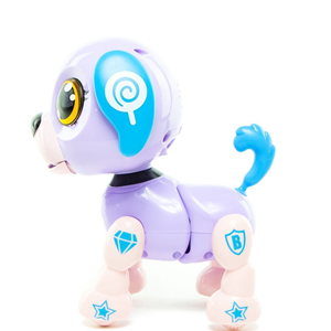ربات اسباب بازی شارژی سگ سنسوردار بنفش Electronic Robot Dog Smart Pet Purple_اسباب بازی